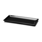 Thumbnail image #1 for G.E.T. Squared - EGS D126RC-B Rectangular Melamine Platter, Black, 12 x 5-1/2 x 3/4 in Case of 6