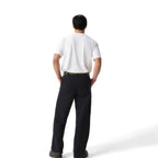 Thumbnail image #2 for Chef Works PBN02-BLK-32 Men's Black Cotton Utility Carpenter Pants, Size 32, Reinforced Knee Panels