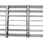 Thumbnail image #2 for IMC/Teddy SQ-3036 Floor Trough Grating, 30" W x 36" L x 1" D, 304 Stainless Steel, Serrated