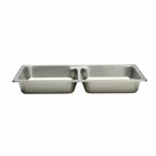 Thumbnail image #1 for Libertyware 5002DV Divided Full-Size Steam Table Pan, 2-1/2" Deep, 24 Gauge 18/8 Stainless Steel Case of 12