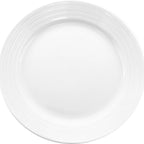 Thumbnail image #1 for International Tableware Marzano MZ-8 9" Round Porcelain Plate, Medium Rim, Bright White Case of 2 Dozen