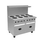 Thumbnail image #1 for Royal Range of California Electric Series RRE-2GT36 48-Inch Electric Restaurant Range with 2 Hotplates, 36-Inch Thermostatic Griddle, 2 Ovens