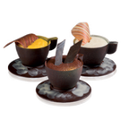 Thumbnail image #1 for Matfer Bourgeat 380255 Polycarbonate Chocolate Mold, 12 oz., 7 Espresso Cup Design