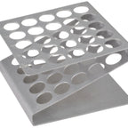 Thumbnail image #1 for JB Prince Comatec R876 G Filling Grid, 4-1/2" x 4-1/2" x 2-3/4", Holds 25 Tubes, Plastic