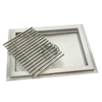 Thumbnail image #1 for IMC/Teddy SFT30-12-SG-ADA Shallow Stainless Steel Floor Trough with Drain and Subway Grating, 144"W x 30"D x 2" Deep