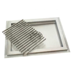 Thumbnail image #1 for IMC/Teddy SFT-3048-SG-ADA Shallow Stainless Steel Floor Trough with Drain, Subway Grating, 48"W x 30"D x 2" Deep