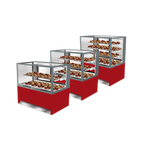 Thumbnail image #1 for Oscartek Italia 1-2-3 ITALIA 3 C 2000 Refrigerated Multi-Level Display Case for Chocolate/Macarons, Humidity Control, 78-7/8"W
