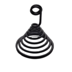 Thumbnail image #1 for G.E.T. SSH3 Spiral Menu Card Holder, 2-3/8" Diameter Base x 3"H, Powder-Coated Black Metal Case of 12