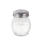 Thumbnail image #2 for CAC China G5CS-6P 6 oz Glass Cheese/Spice Shaker with Stainless Steel Perforated Top Case of 5 Dozen