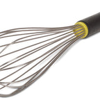 Thumbnail image #1 for JB Prince Matfer U600 12 12-Inch Stainless Steel Piano Whisk with Textured Black Handle