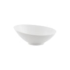 Thumbnail image #1 for Kadra Kitchenware Vikko Lightning VL-0298-3 White Slanted Asian Soup Bowl, 30.5 oz, 10-inch Case of 12
