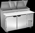 Thumbnail image #5 for Beverage-Air DP60HC 60-Inch Deli/Pizza Refrigerated Prep Table with 19-Inch Cutting Board and Pan Rail