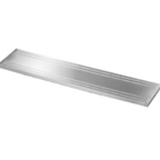 Thumbnail image #1 for Piper Products/Servolift Eastern Elite SRTS-88 3-Rail Stainless Steel Food Bar Tray Slide, 88"W x 12"D, Drop-Down Bracket