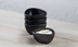 Thumbnail image #4 for American Metalcraft 2 oz Black Triangular Bamboo Fiber Sauce Cup