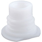 Thumbnail image #1 for AllPoints Foodservice Parts & Supplies 1901327 Coffee Maker Auger Driveshaft Bushing, 3/4"L x 11/16"W x 5/16" ID, White Plastic