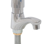 Thumbnail image #4 for BK Resources MF-1D-G Single-Supply Deck-Mount Lead-Free Chrome-Plated Brass Metering Faucet, 3-5 Inch Spout