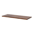Thumbnail image #1 for Steelite International Creations Buffet 7367MW508 Gastronorm 2/4 Serving Tile, Dark Brown Wood, 21.875 x 7.375 x 0.625 in