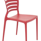 Thumbnail image #1 for Tramontina USA, Inc. 92237-040 Outdoor Plastic Chair, Slat Back, Red Case of 4