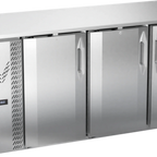 Thumbnail image #1 for Victory Refrigeration VBB72HC-F-S 72-Inch Three-Door Back Bar Refrigerator with Solid Swing Doors and Stainless Steel Exterior