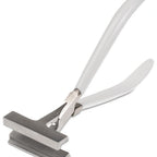Thumbnail image #1 for JB Prince Comatec R876 P Tube Crimper Pliers, 6-1/2"L, Stainless Steel, White Rubber Handles
