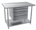 Thumbnail image #2 for Advance Tabco ADT-3-2020 3-Tier Stainless Steel Add-A-Tier Drawer Assembly with 20 x 20 x 5 Inch Removable Inserts