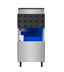 Thumbnail image #5 for KoolMore Stainless Steel Air-Cooled Freestanding Commercial Cube Ice Machine with 375 lb. Storage Bin