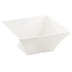 Thumbnail image #1 for TableCraft Products Frostone MB94 Square Melamine Bowl, 3-4/5 qt, 10" x 10" x 4", White Case of 3