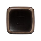 Thumbnail image #1 for CAC China VEN-SQ8 Square China Plate, 7-1/2", Midnight Black/Desert Beige Case of 3 Dozen