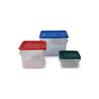 Thumbnail image #1 for Concasse MCRCL8000 8-Liter Square Polycarbonate Storage Container with Lid, Clear Case of 24