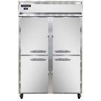 Thumbnail image #1 for Continental Refrigerator 2RSNHD Two-Section Reach-In Refrigerator, Shallow Depth, Half-Height Solid Doors, Top-Mounted Self-Contained