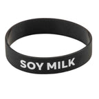Thumbnail image #1 for TableCraft Products 13072 Soy Milk Creamer Band, Silicone, Black, 3-1/4" x 3-1/4" x 3/4" Case of 1000