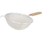 Thumbnail image #1 for Alegacy Foodservice Products 8195 Medium Double-Mesh Strainer, 6-1/4" Bowl, 6" Lacquered Wood Handle Case of 12