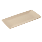 Thumbnail image #1 for G.E.T. BambooMel BAM-1287 . . Rectangular Melamine Serving Tray, Beige, 15" x 7-1/2" Case of 12