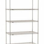 Thumbnail image #1 for Metro Super Erecta SE-1830S-86-S5 Stationary Starter Wire Shelving Unit, 30"W x 18"D x 86"H, 800 lb. capacity per shelf, 2000 lb. capacity per unit