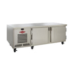 Thumbnail image #1 for Utility Refrigerator CHR-60-2S-D-EM Two-Section Undercounter Refrigerator, 20 cu. ft., Solid Stainless Steel Doors, Stainless Steel Exterior