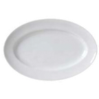 Thumbnail image #1 for Vertex China Alpine AL-40 14-Inch Oval Porcelain Platter with Wide Rim 1 Dozen
