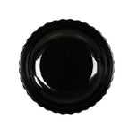 Thumbnail image #1 for Cal-Mil 22470-10-13 Round Melamine Bowl, 78 oz, 10" Diameter x 2-1/2"H, Black, Scalloped Case of 6