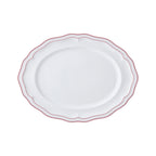 Thumbnail image #1 for Steelite International Folio, Porcelain 62578FP818 Porcelain Oval Platter, 9 x 6.75 in, Adelina Double Line Rose Case of 2 Dozen