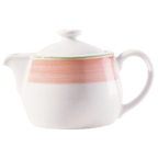 Thumbnail image #1 for Tableware Solutions USA Cosmo by Continental 51COPIN059 China Teapot, 18 oz, with Lid, Pink Case of 4