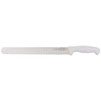 Thumbnail image #1 for Stanton Trading KNV-SLCSTR12-WH 12-Inch Straight-Edge Slicer Knife, High-Carbon Steel, White Polypropylene Handle Case of 72