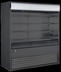 Thumbnail image #2 for Omcan Grab-and-Go Vertical Open-Air Refrigerated Showcase, 72-Inch Wide, 37 Cu. Ft., Black, 220V