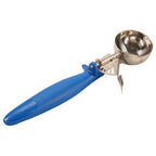 Thumbnail image #1 for AllPoints Foodservice Parts & Supplies Hamilton Beach 1761413 Disher #16, 2 oz, Blue Thumb-Press Handle, Stainless Steel