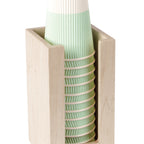 Thumbnail image #2 for Cal-Mil Blonde 298-71 Napkin, Cup & Lid Organizer, Maple, 4-1/2" x 4-1/2" x 8"H