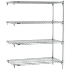 Thumbnail image #1 for Metro Super Erecta SA-2454C-63-A4 Super Adjustable Wire Add-On Shelving Unit, 54"W x 24"D x 63"H, 600 lb. capacity per shelf, 2000 lb. capacity per