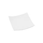 Thumbnail image #1 for Korin Inc Fusion PLY-A1404 Porcelain Plate, 6-1/2" Square, Coupe Rim, Flared Edge, White
