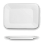 Thumbnail image #1 for International Tableware Helios HE-12 Rectangular Bone China Platter, 9-3/4" x 7", White 1 Dozen