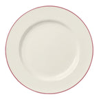 Thumbnail image #1 for Steelite International HL Ivory HL44463928 Rose Line Round China Plate, Rolled Edge, 10-5/8" 1 Dozen