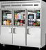 Thumbnail image #5 for Everest Refrigeration Three-Section Reach-In Refrigerator with Combination Glass and Solid Half Doors, 71 Cu. Ft., Top-Mounted Self-Contained Refrigeration