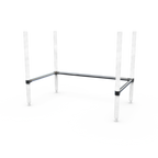 Thumbnail image #1 for NBR Equipment CRS-3648 Stainless Steel Cross Rail Set with 2 CBSRS-36, 1 CBBRS-48, 2 BR-1 and 2 BR-2 Components