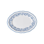Thumbnail image #1 for Steelite International Folio, Porcelain 62528FP818 Porcelain Oval Platter, 9 x 6.75 x 0.875 in, Hannah Blue Case of 2 Dozen